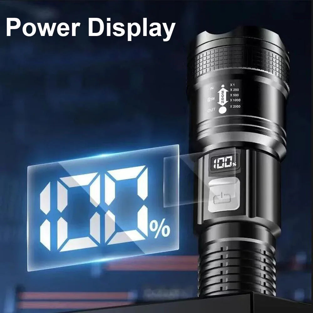 Rechargeable High Power LED Flashlight