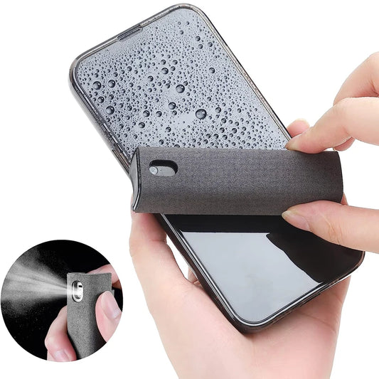 2 in 1 Microfiber Screen Cleaner with Spray Bottle