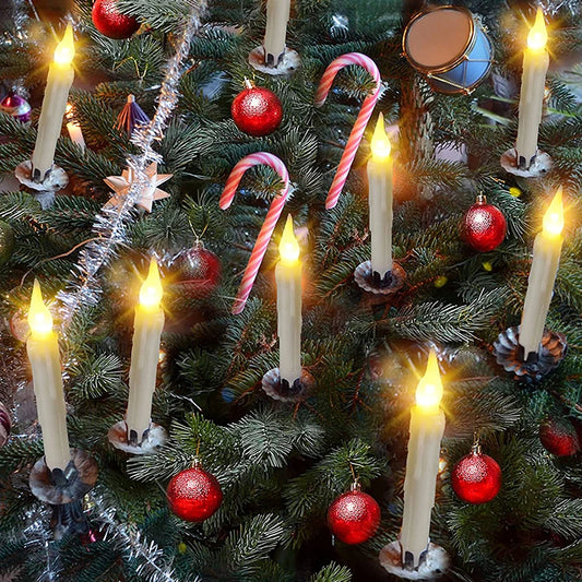 Floating LED Candles With Magic Wand